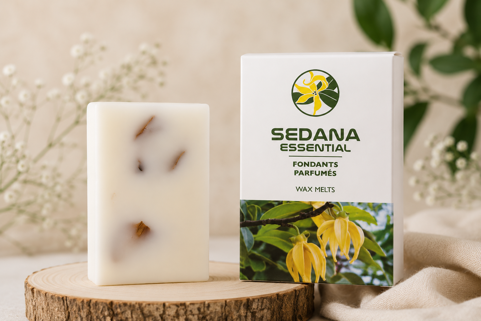 Luxury Ylang Ylang wax melt by Sedana Essential
